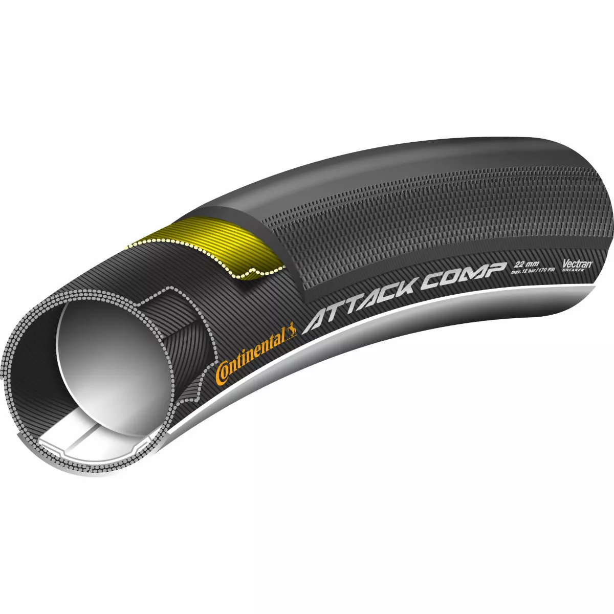 Continental GP Attack Comp Tubular Tyre - Image 3
