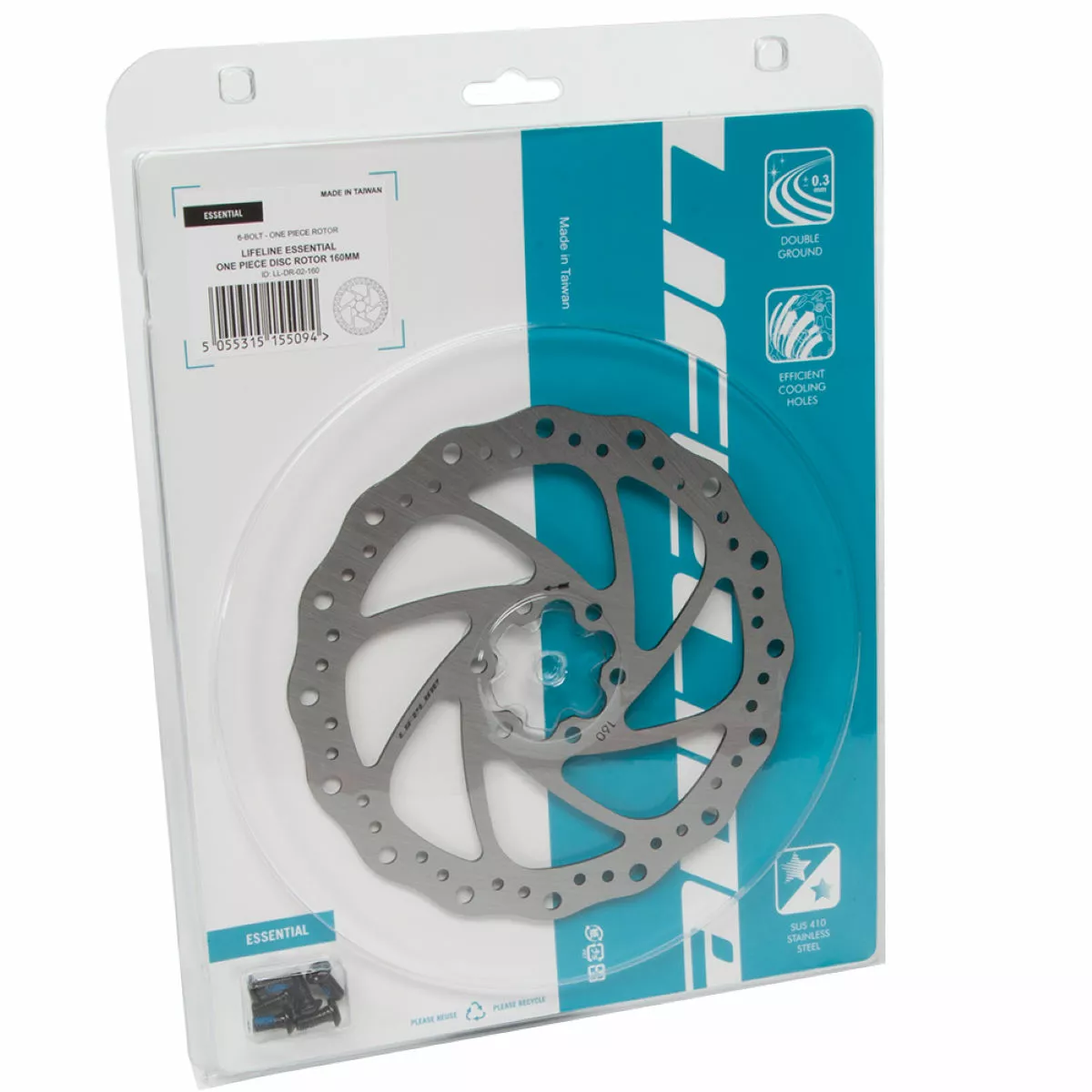 LifeLine One Piece Stainless Disc Rotor - 160mm - Image 2
