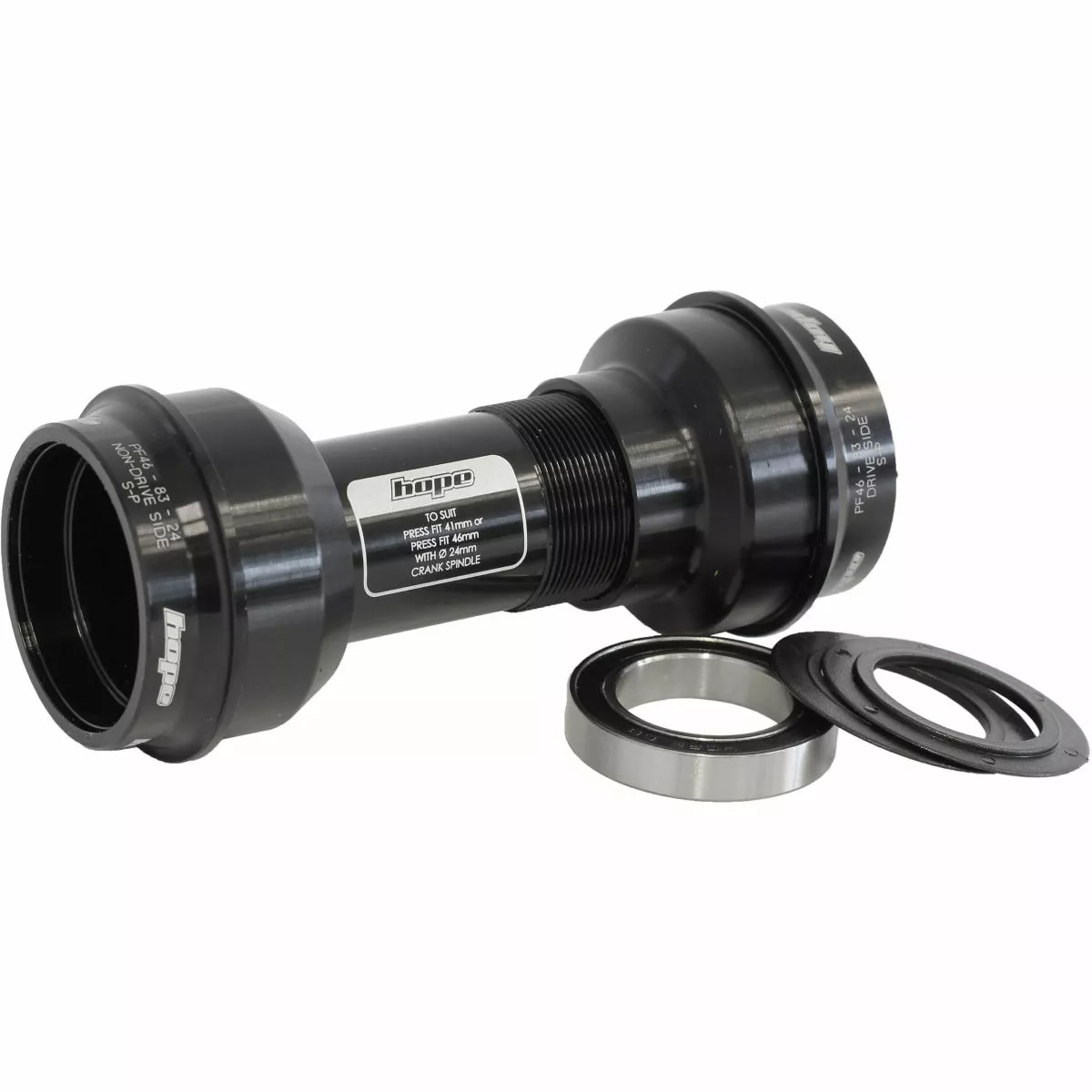 Hope - PressFit 46 Stainless Steel Bottom Bracket Black 7
